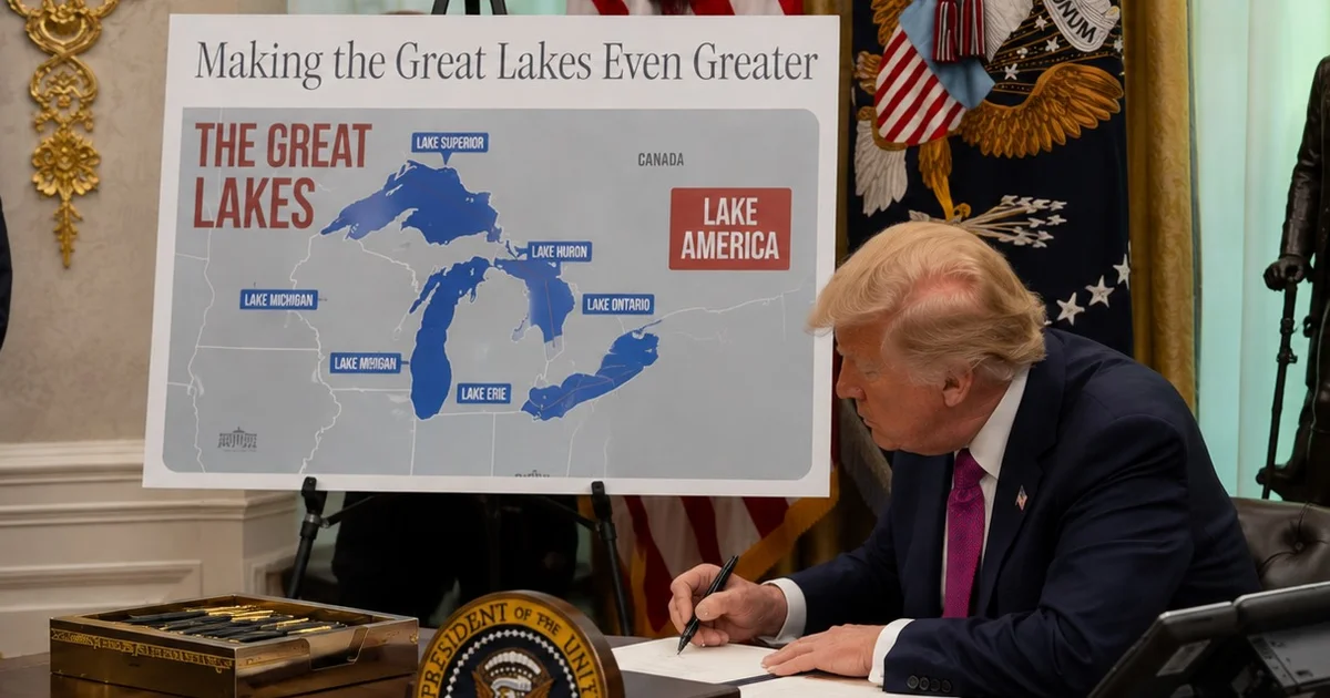 Trump ordena que governo dos EUA chame Lake Ontario de “Lake America”; Canadá rejeita mudança