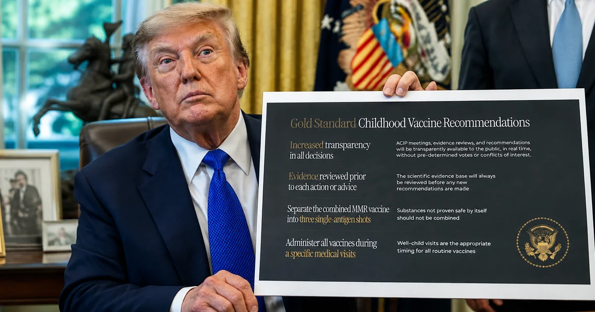 Trump reduz calendário infantil e recomenda separar MMR em meio ao pior surto de sarampo em 35 anos