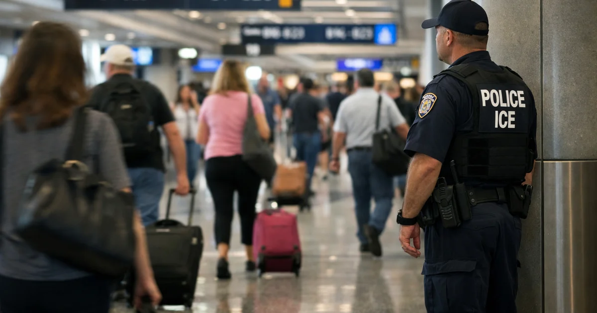 Presença do ICE em aeroportos muda viagens internas nos EUA e exige atenção de brasileiros